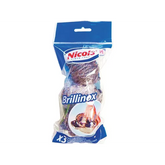 Nicols Nicols Schuurspons Metaal Netinox 3St